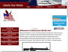 Tablet Screenshot of libertygunworksinc.com